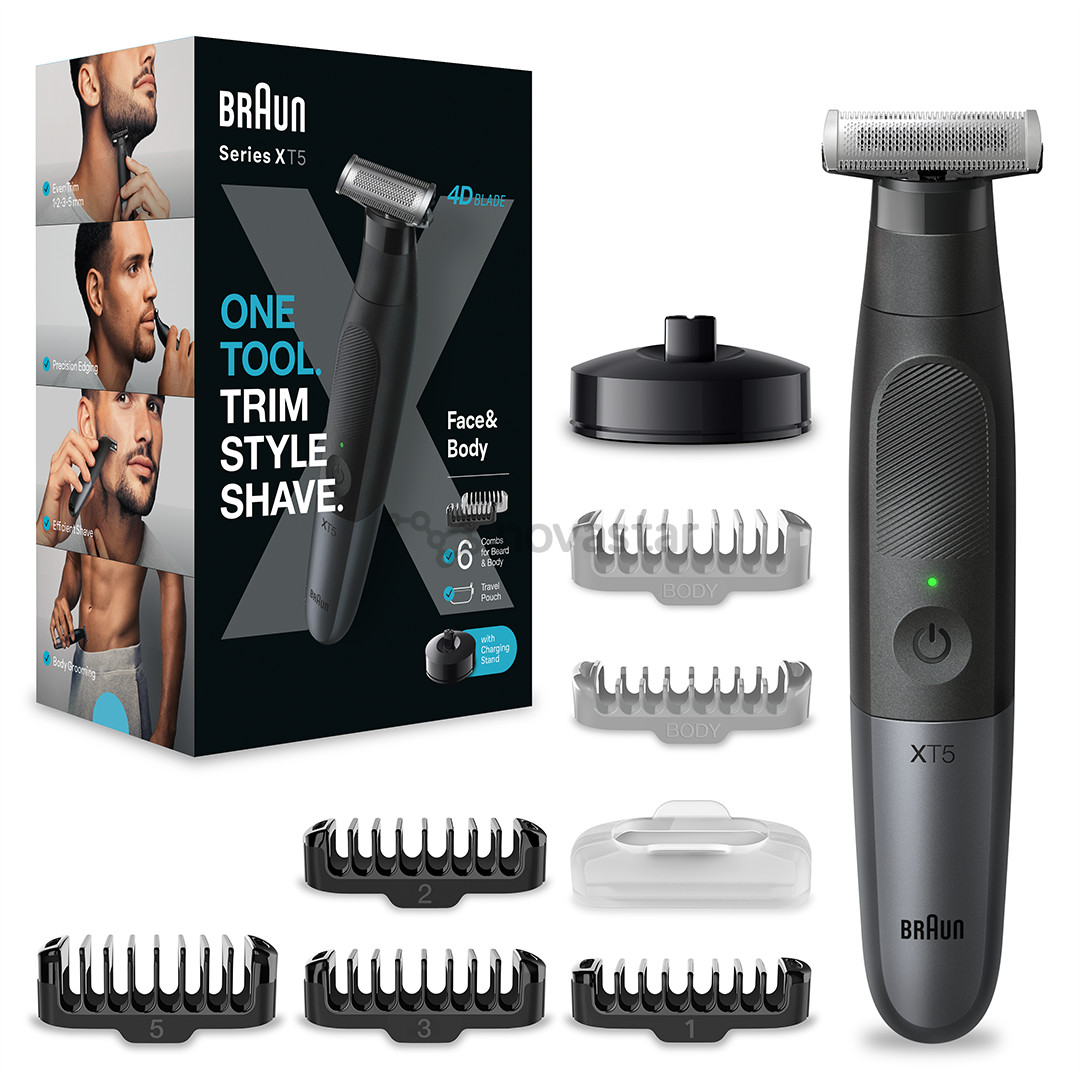 Braun, Face & body, black - Hybrid trimmer