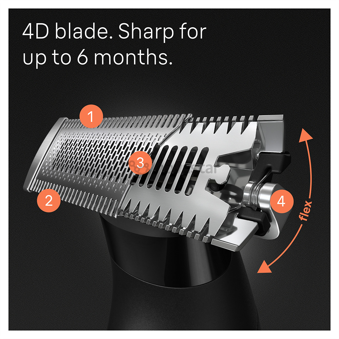 Braun, Face & body, black - Hybrid trimmer