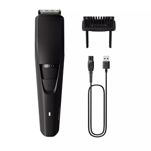 Philips Beardtrimmer Series 3000, черный - Триммер для бороды