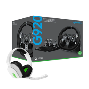 Žaidimų vairas Rool Logitech G920 + Astro A10, Xbox One / Xbox Series X / PC 991-000487
