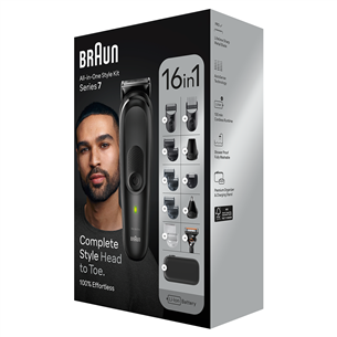 Barzdaskutė Braun Series 7, 16-in-1, black