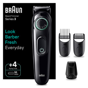 Barzdaskutė Braun Series 3 Beard Trimmer, juoda