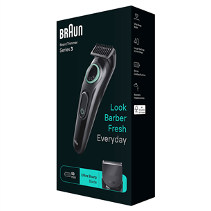 Barzdaskutė Braun Series 3 Beard Trimmer, black