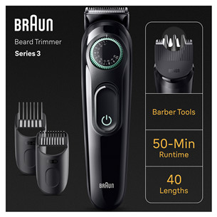 Barzdaskutė Braun Series 3 Beard Trimmer, juoda