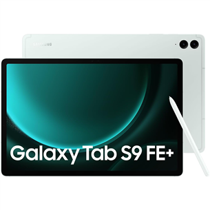 Planšetinis kompiuteris Samsung Galaxy Tab S9 FE+, WiFi + 5G, 8 GB, 128 GB, light green SM-X616BLGAEUE