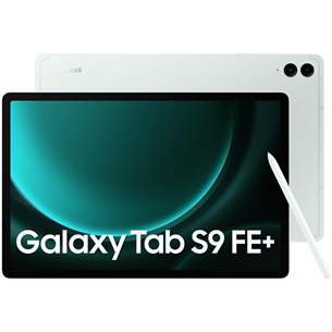 Planšetinis kompiuteris Samsung Galaxy Tab S9 FE+, WiFi + 5G, 8 GB, 128 GB, light green