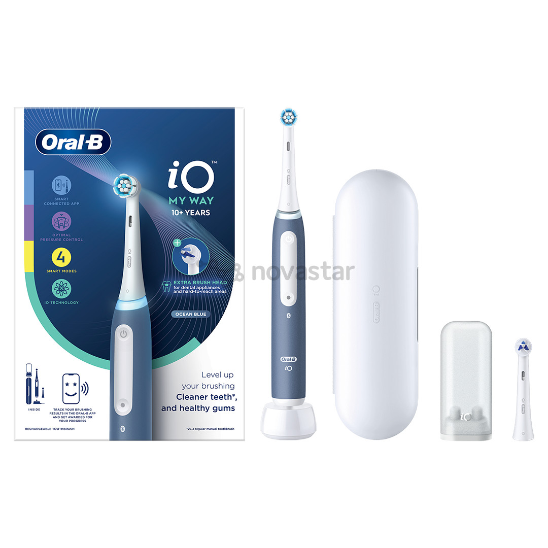 Braun Oral-B iO My Way, mėlynas - Elektrinis dantų šepetėlis