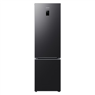 Samsung, NoFrost, 390 L, 203 cm, matinis juodas - Šaldytuvas RB38C774DB1/EF