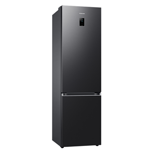 Samsung, NoFrost, 390 L, 203 cm, matte black - Refrigerator