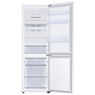 Samsung, NoFrost, 344 L, 186 cm, white - Šaldytuvas