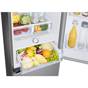 Samsung, Humidity Fresh +, NoFrost, 344 л, высота 186 см,  нерж. сталь - Холодильник