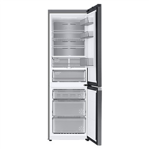 Šaldytuvas Samsung BeSpoke, NoFrost, 186 cm, 344 L, juodas