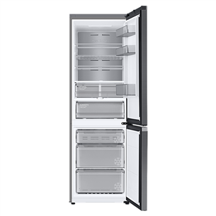 Samsung BeSpoke, NoFrost, 186 cm, 344 L, black - Refrigerator