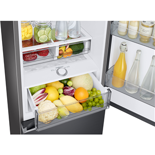 Samsung BeSpoke, NoFrost, 186 cm, 344 L, black - Refrigerator