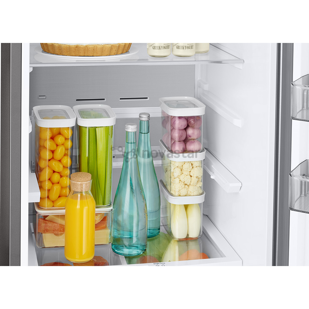 Šaldytuvas Samsung BeSpoke, 203 cm, 390 L, matinis juodas