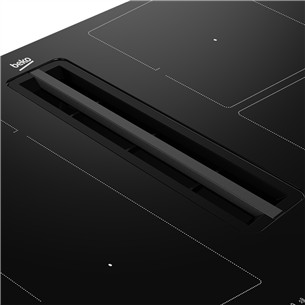 Beko, width 80 cm, black - Built-in induction hob with cooker hood