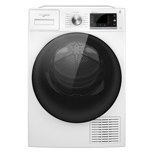 Whirpool, Heat pump, 9 kg, depth 65,6 cm - Clothes dryer