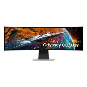 Samsung Odyssey G9, 49'', curved, OLED, DQHD, 240 Hz, silver  - Monitorius LS49CG950SUXDU