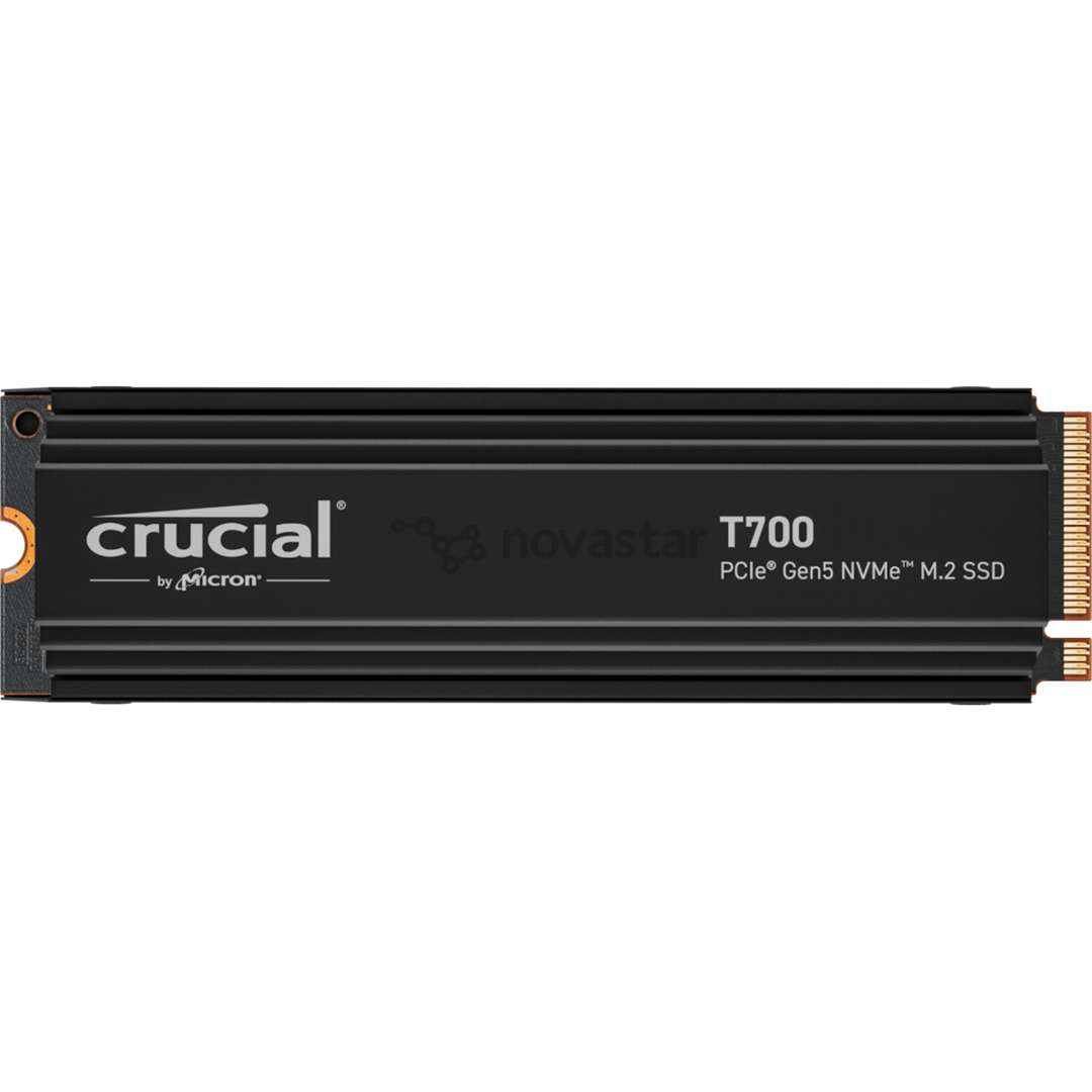 Crucial T700, 1 TB, PCIe Gen 5 M.2, heatsink, black - SSD
