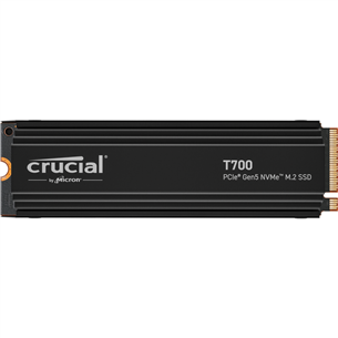 Crucial T700, 4 TB, PCIe Gen 5 M.2, heatsink, black - SSD Kietasis diskas