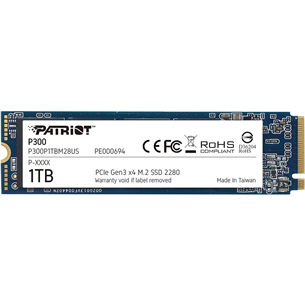 Patriot P300, 1 TB, M.2 PCIe Gen 3x4 - SSD Kietasis diskas