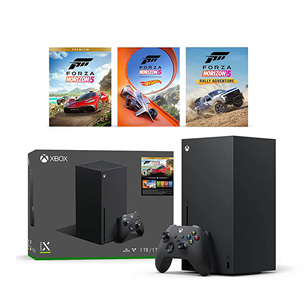 Microsoft Xbox Series X - Forza Horizon Bundle, 1 TB, black - Žaidimų konsolė 196388146451