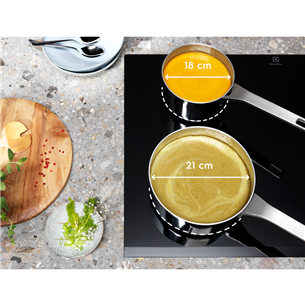 Electrolux, EcoTimer, width 59 cm, frameless, white - Built-in Induction Hob