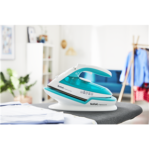 Tefal Freemove Air, 2400 Вт, бирюзовый - Беспроводной паровой утюг