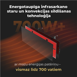 Aeno, 700+ W, black - Premium Eco Smart heater