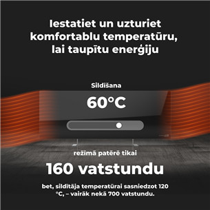 Aeno, 700+ W, black - Premium Eco Smart heater