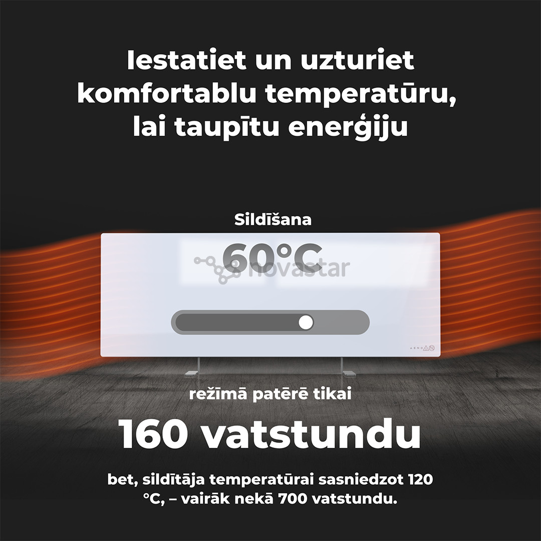 Aeno, 700+ W, baltas - Šildytuvas
