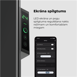 Aeno, 700+ Вт, серый - Обогреватель Premium Eco Smart