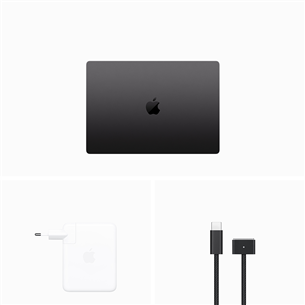 Apple MacBook Pro 16 (2023), M3 Pro 12C/18C, 18 GB, 512 GB, RUS, space black - Nešiojamas kompiuteris