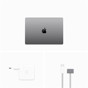 Apple MacBook Pro 14 (2023) M3, 8C/10C, 8 GB, 512 GB, SWE, gray - Nešiojamas kompiuteris