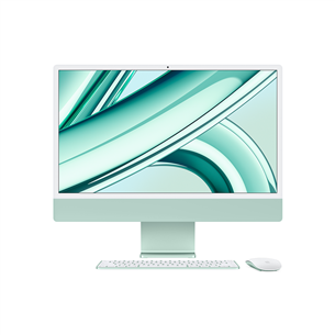 Apple iMac 24" (2023), M3 8C/10C, 8 ГБ, 256 ГБ, Touch ID, RUS, зеленый - Настольный компьютер "все в одном"