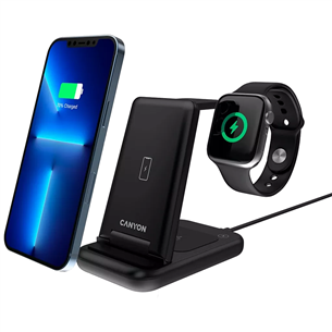 Canyon WS-304, black - Wireless Charging Dock