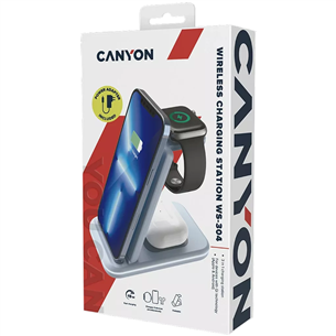 Canyon WS-304, blue - Wireless Charging Dock