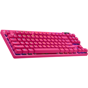 Logitech PRO X TKL, US, pink - Belaidė klaviatūra 920-012159
