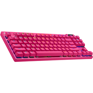 Logitech PRO X TKL, US, pink - Belaidė klaviatūra