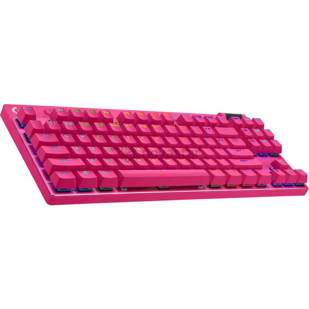 Logitech PRO X TKL, US, rožinė - Belaidė klaviatūra