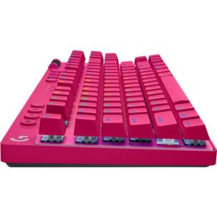Logitech PRO X TKL, US, pink - Belaidė klaviatūra