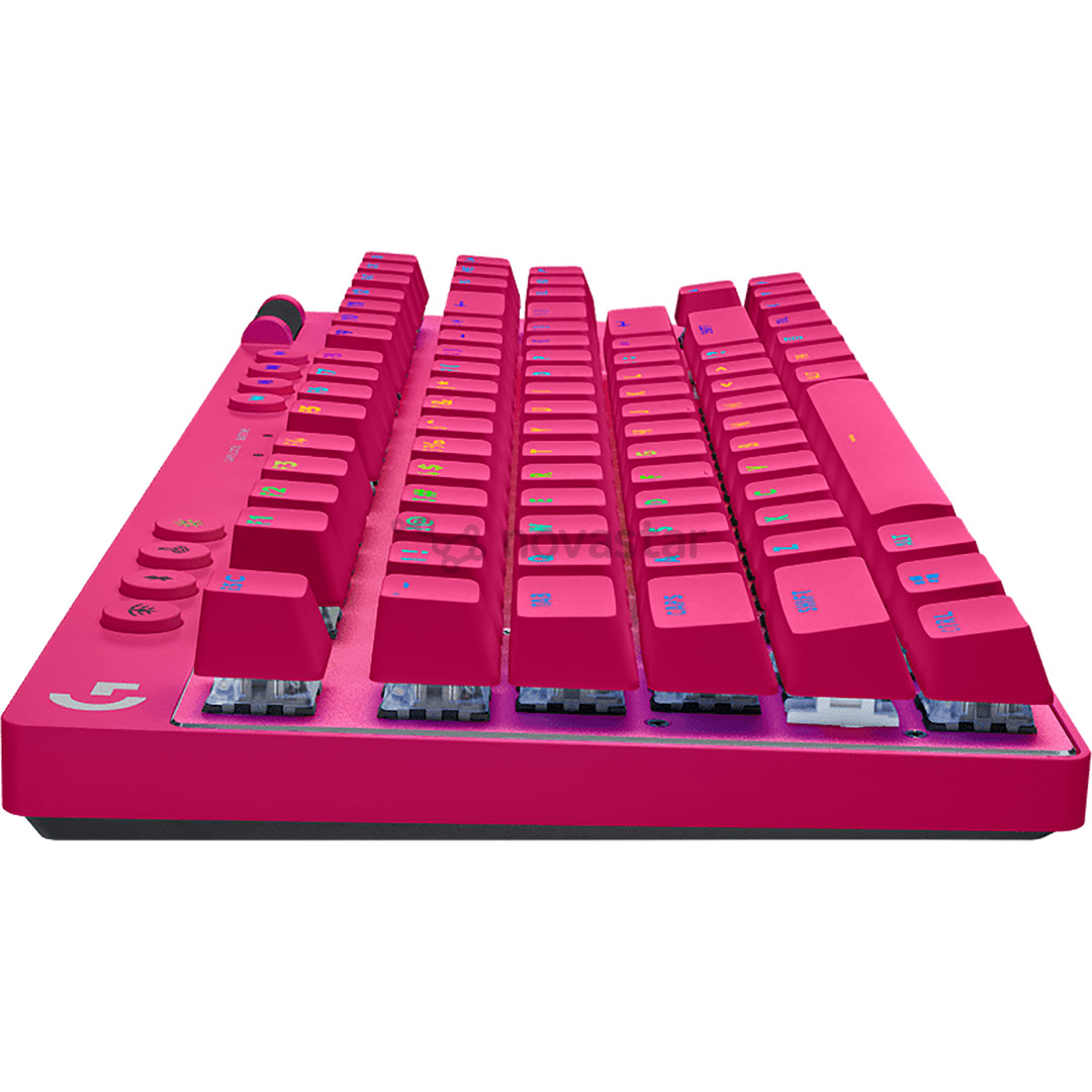 Logitech PRO X TKL, US, rožinė - Belaidė klaviatūra