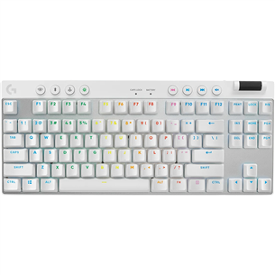 Logitech PRO X TKL, US, balta - Belaidė klaviatūra