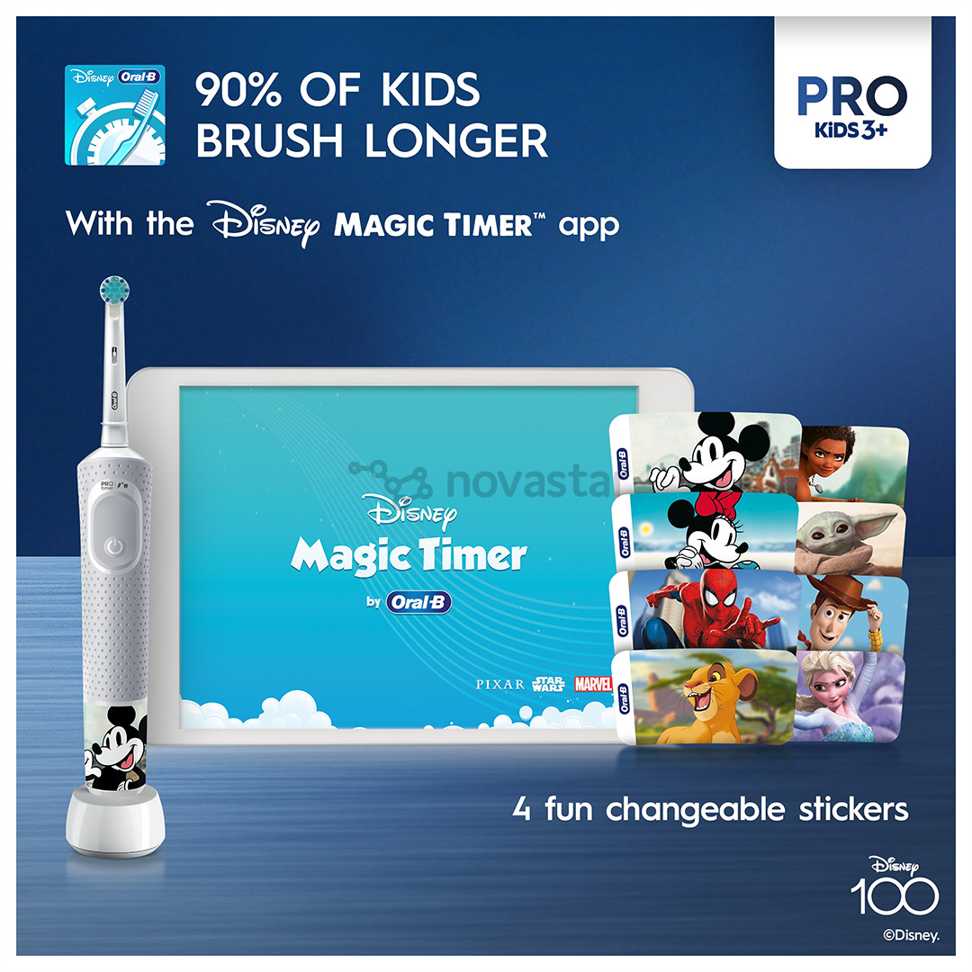 Braun Oral-B Vitality PRO Kids, Frozen - Электрическая зубная щетка + дорожный футляр