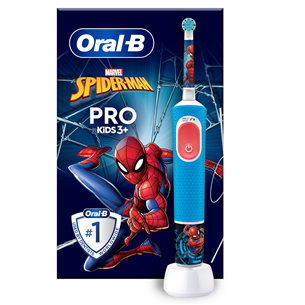 Braun Oral-B Vitality PRO Kids, Spiderman - Elektrinis dantų šepetėlis D103SPIDERMAN