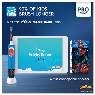 Braun Oral-B Vitality PRO Kids, Spiderman - Electric toothbrush