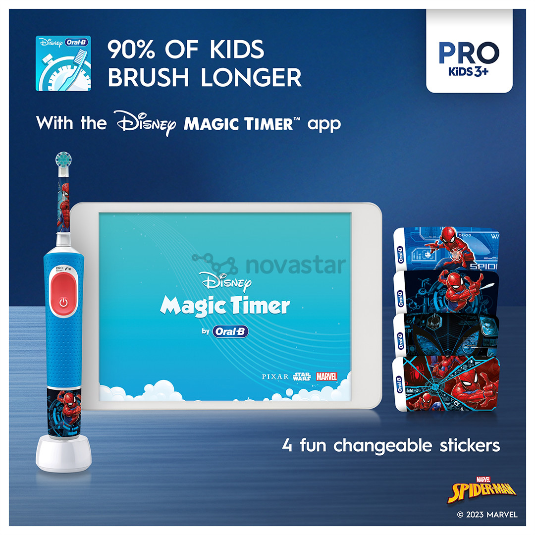 Braun Oral-B Vitality PRO Kids, Spiderman - Электрическая зубная щетка