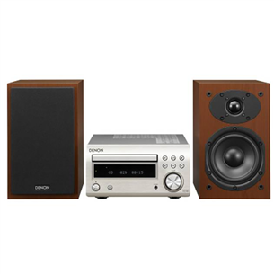 Denon M41 Receiver, SC-M41 Speakers, silver/brown - Music centre RCDM41SPE2+SCM41CWEM