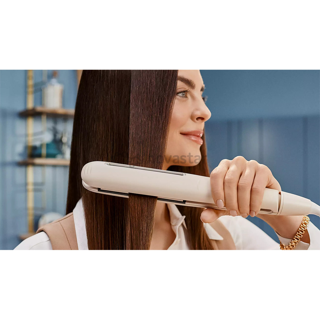 Philips 8000 Series SenseIQ, smėlio spalvos - Plaukų tiesintuvas