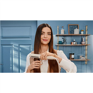 Philips 8000 Series SenseIQ, smėlio spalvos - Plaukų tiesintuvas